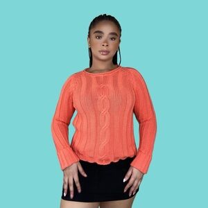 Vintage Ribbed Knit Sweater